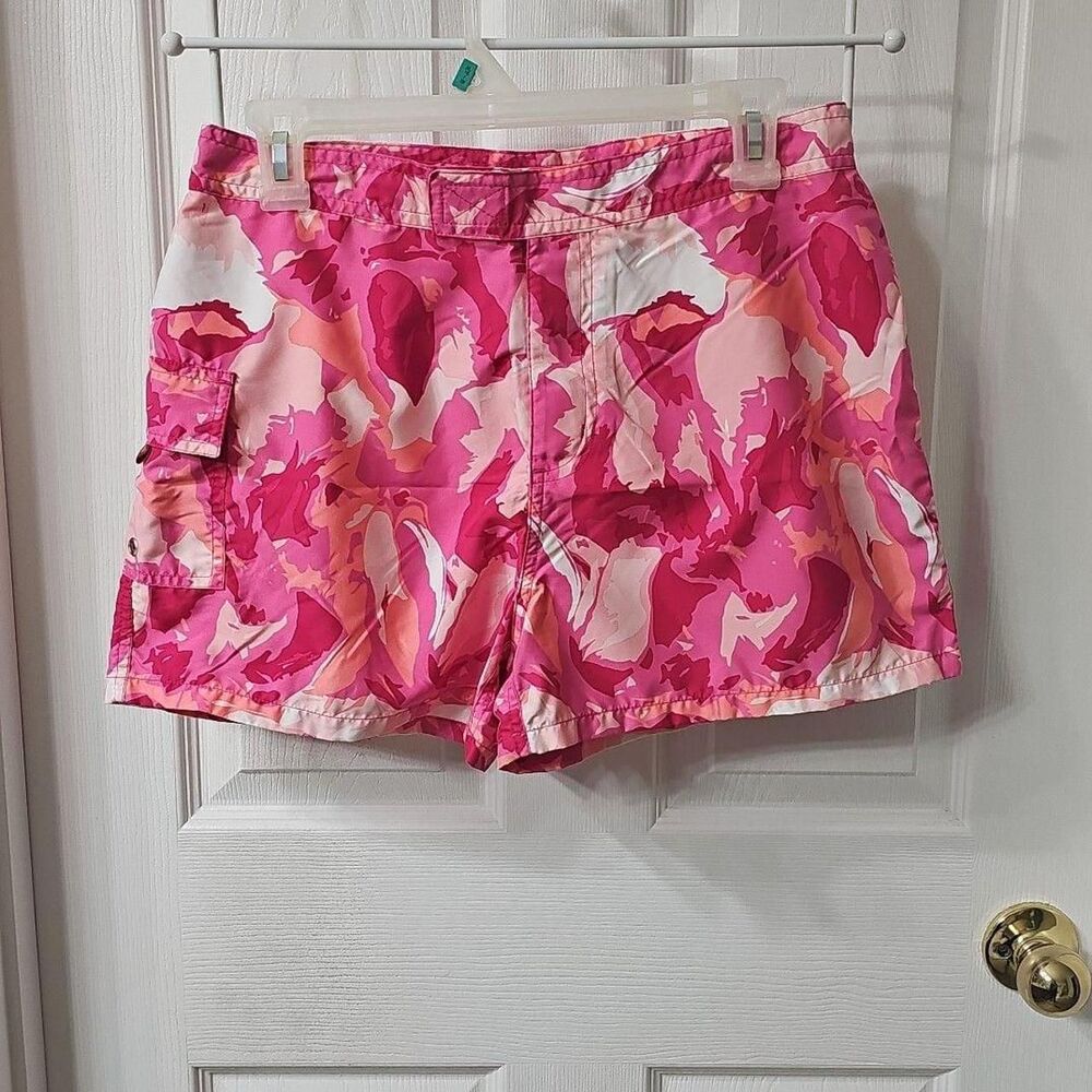 Mossimo Pink Camo Board Shorts Women's Medium Vintage Y2K Swim Trunks M